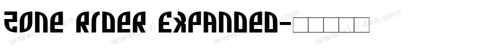 Zone Rider Expanded字体转换
